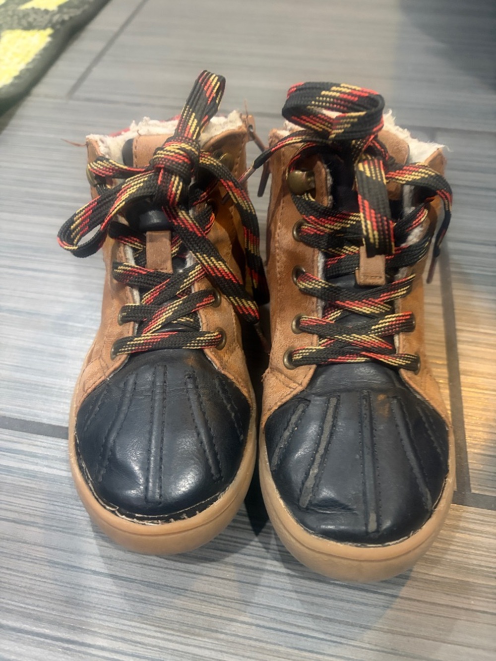 Boys Brown Suede Winter Ankle Boots